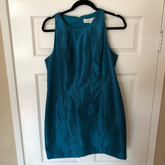 KEEPSAKE WHERE I FIND YOU TEAL BLUE DRESS size XL - Picture 2 of 8